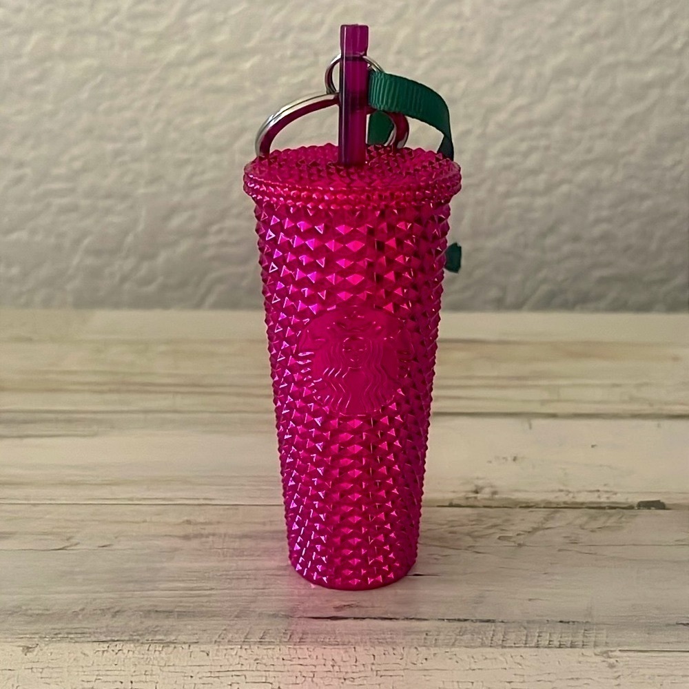 Starbucks Sangria Studded Key Chain/Ornament. - Picture 2 of 6